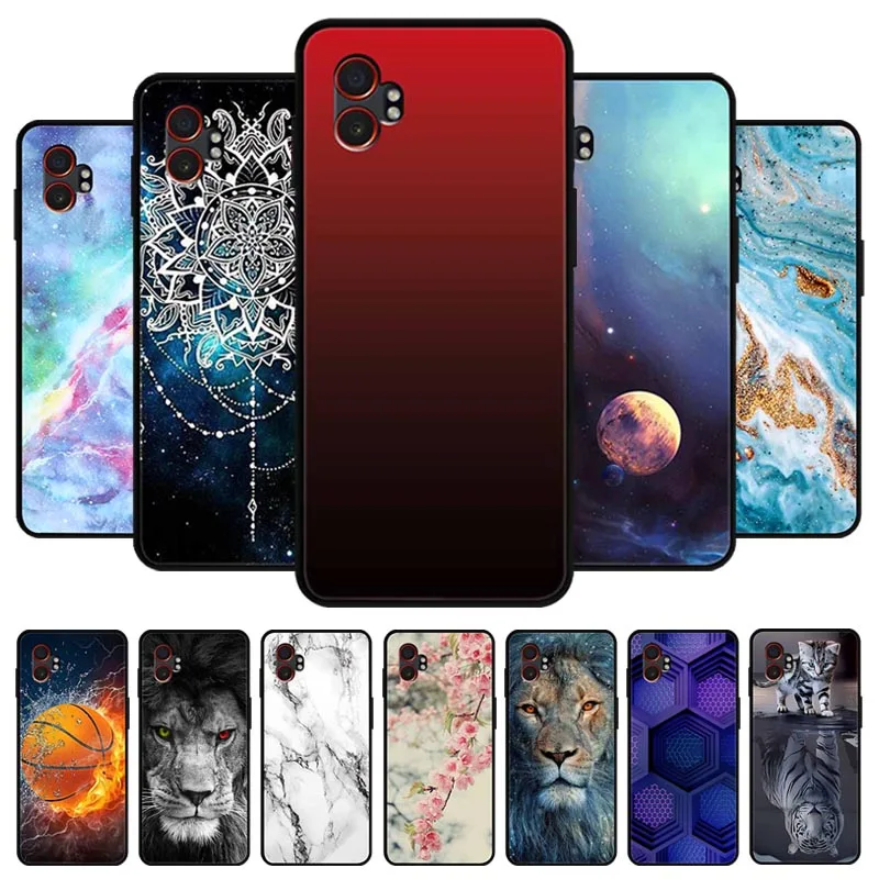 Phone Cover For Samsung XCover7 Pro Case Silicone Black Bumper Soft TPU Coque Funda for Samsung Galaxy XCover7 Pro 5G Protector