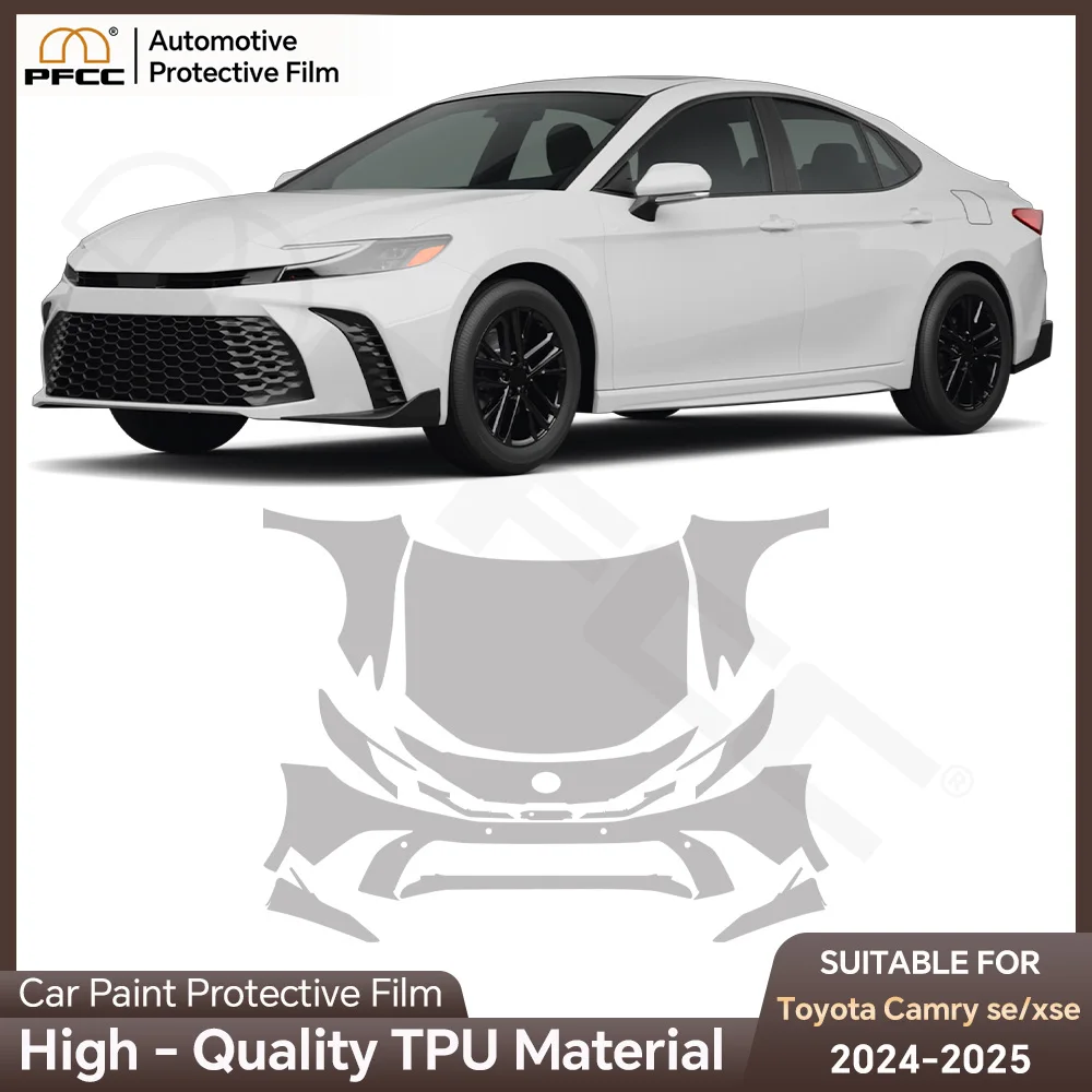 For Toyota Camry 2025 Car Paint Protection Film PPF Pre-cut Transparent Body Sticker Kit Anti-scratch 8.5mil TPU Transparent