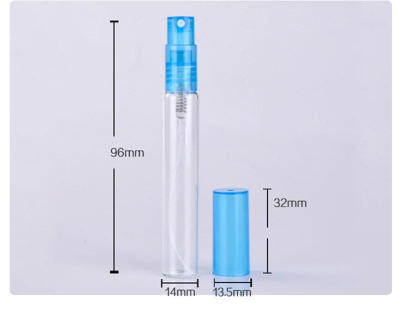 6PCS 8ML Bunte Glas Parfüm Flasche Dünne Glas Wasser Spray Flasche Fläschchen Leere Kosmetische Behälter Für Reise – Detail 4
