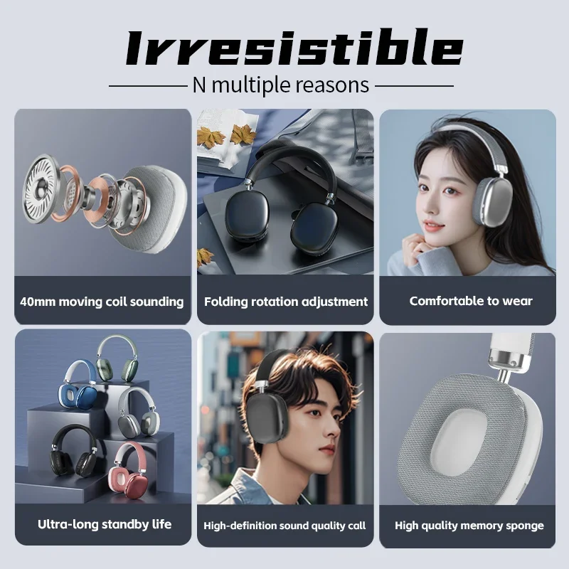 Wireless Over-Ear Gaming Headphones 6