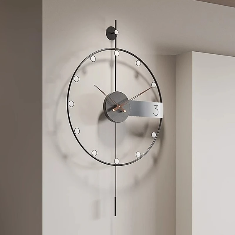 Nordic Wall Clocks Minimalist Decoration Clocks Wall Art Silent Clock Living Room Pendulum Watches Aesthetic Elegant Ornaments