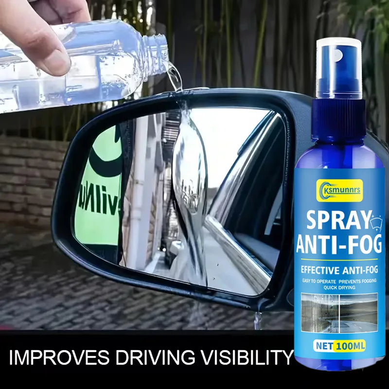 Multi-Purpose Glass Care Spray - Rain Repellent & Anti-Fog Shield for Car Windows, Windshield and Bathroom Shower Doors