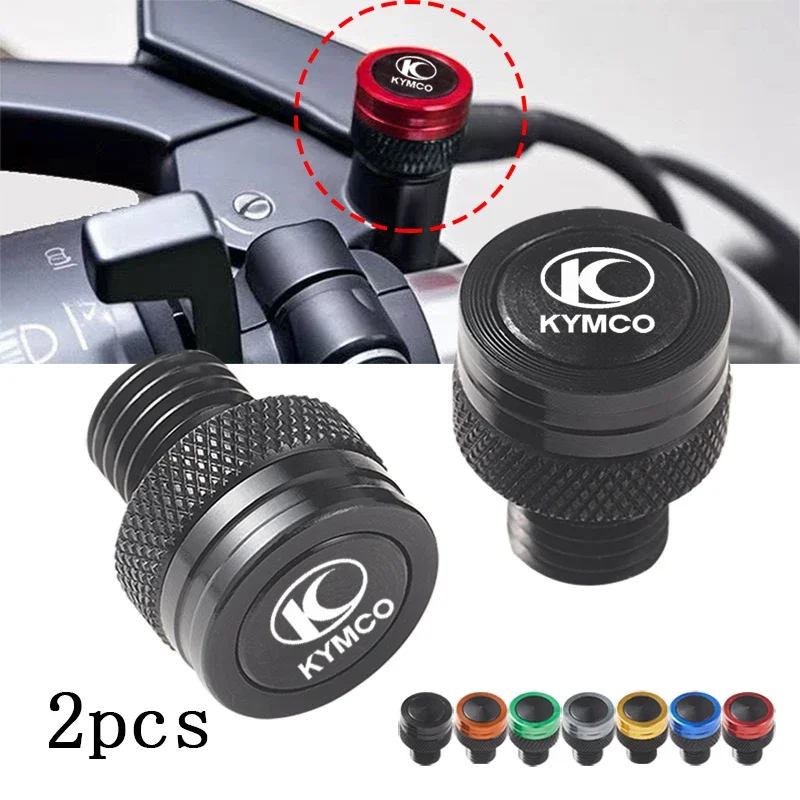 Motorcycle M10*1.25 Aluminum Screws Bolts Mirror Hole Plugs Cap For KYMCO Xciting 250 300 400 AK550 CT250 CT300 S400 DOWNTOWN