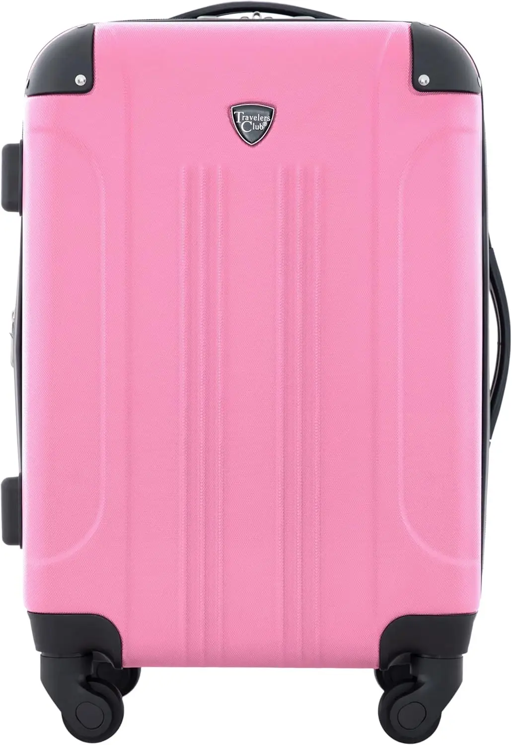 

Expandable Hardside Spinner Luggage, Hot Pink, 20" Carry-On Suitcase for Travelers