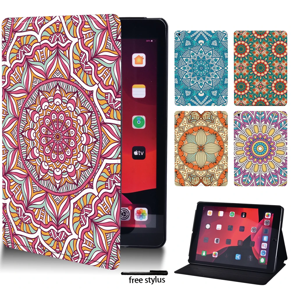 Mandala Print Pattern Cover for IPad 5th 6th 7th 2019 8th 2020 10.2 Inch IPad 2 3 4 Mini 1 2 3 4 5 Tablet Case for ipad 9th Gen