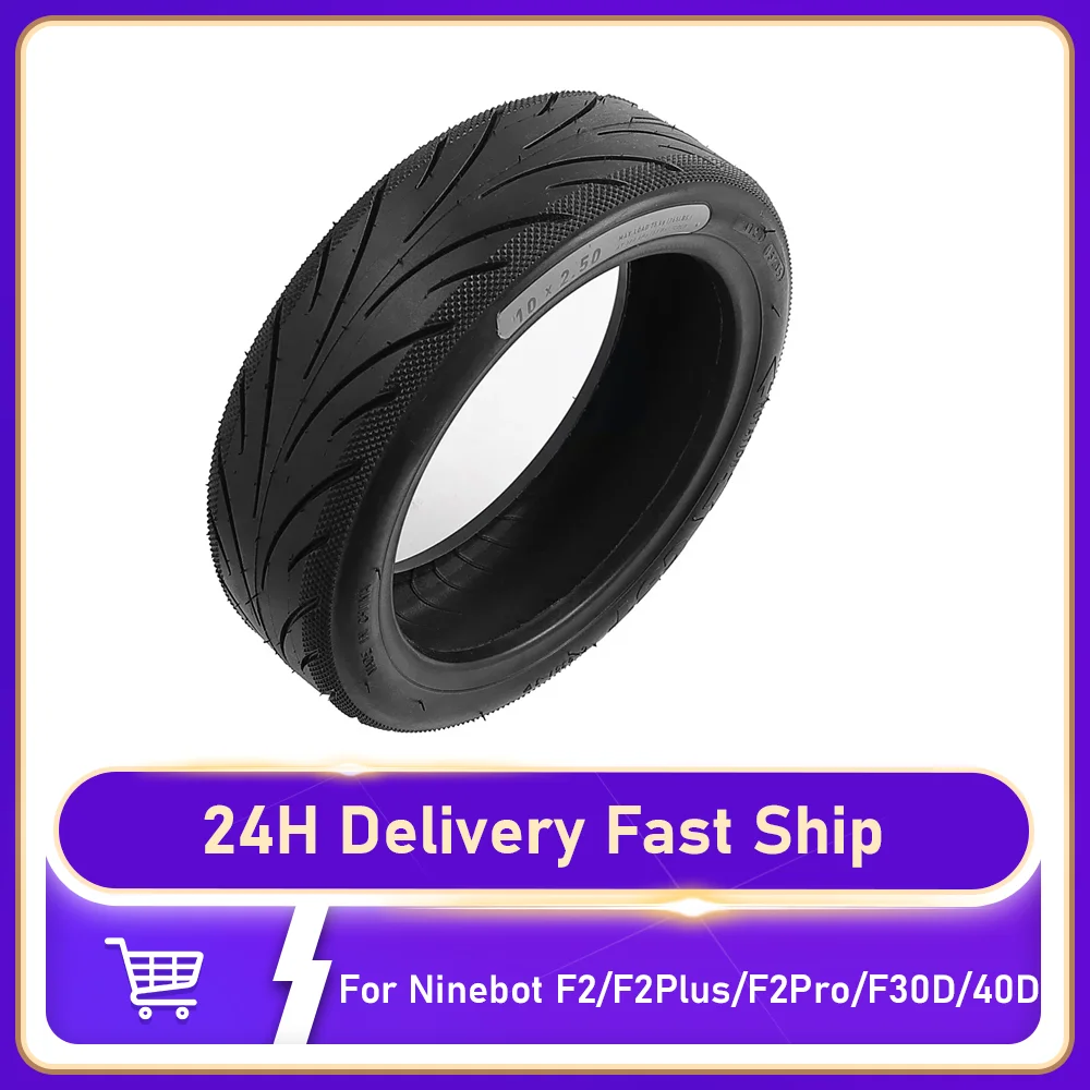 

10x2.5 Tubeless Tire Replacement for Ninebot F2 F2Plus F2Pro F30D F40D Scooter Accessories Jelly Tire CST Tyre