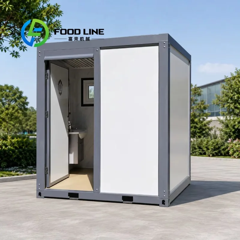 Portable Toilet Cabin Durable Modular Portable Sanitation Cabin For Remote Outdoor Work Zone Scenic Spot Without Fixed Public