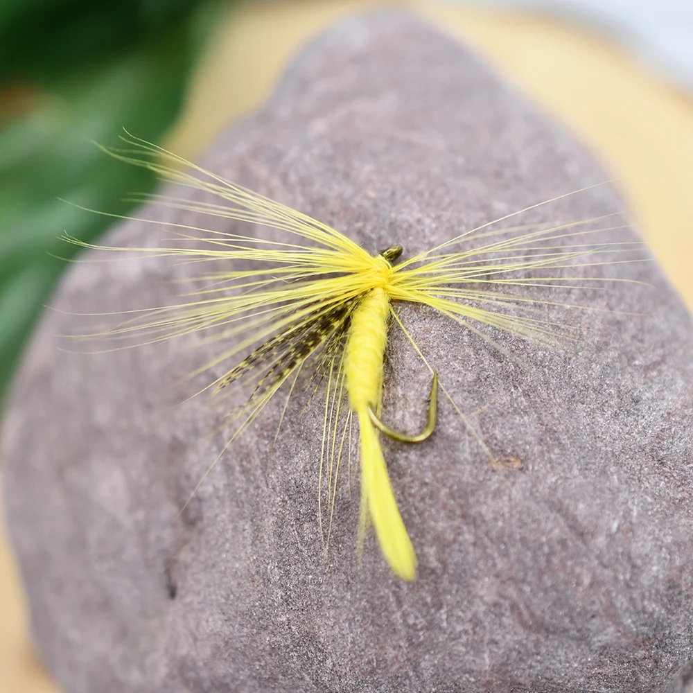 MNFT Señuelo Moscas secas estilo insecto mosquito para pesca de trucha - imagen 3
