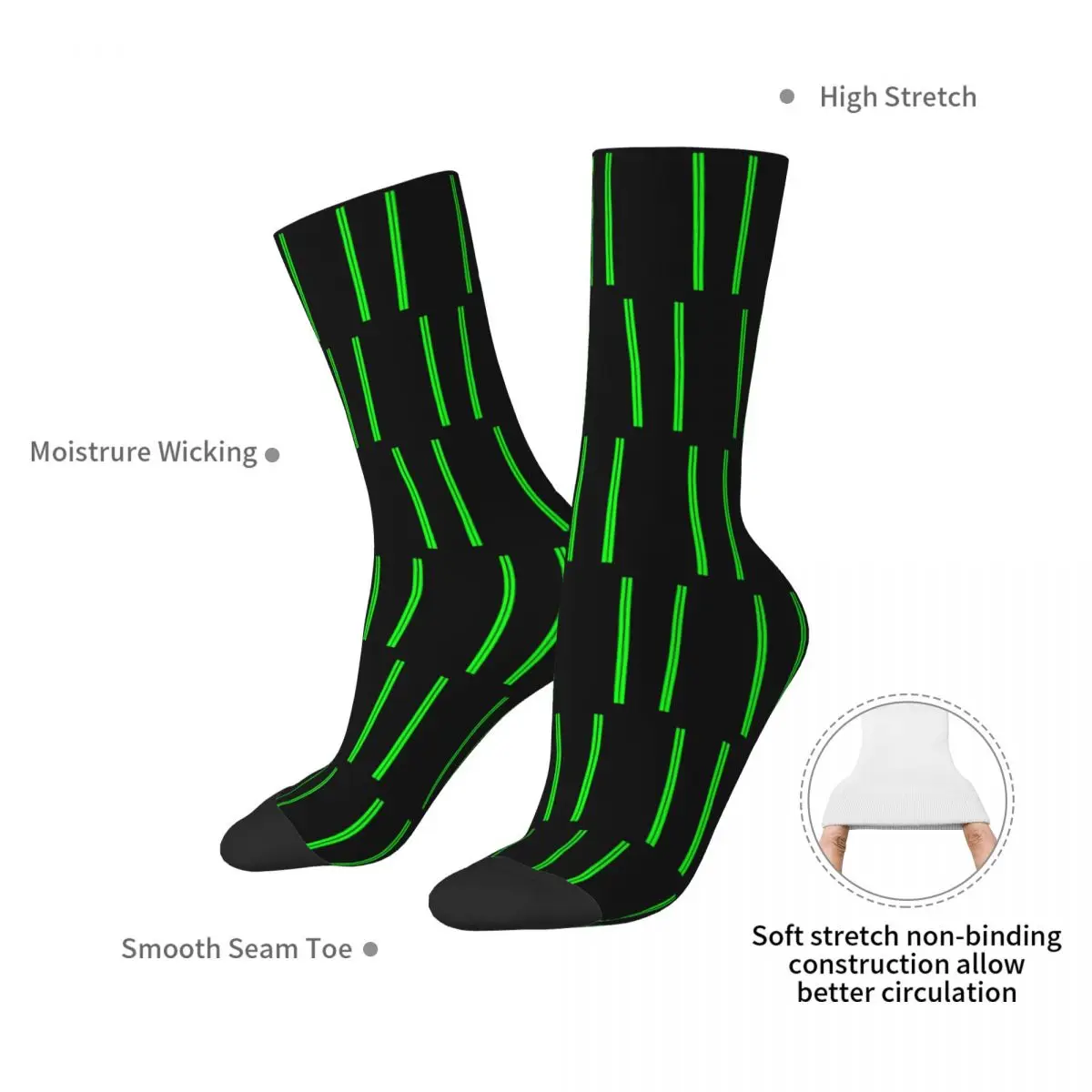 Hunters Socks Harajuku Super Soft Stockings All Season Long Socks Accessories for Man's Woman's Christmas Gifts