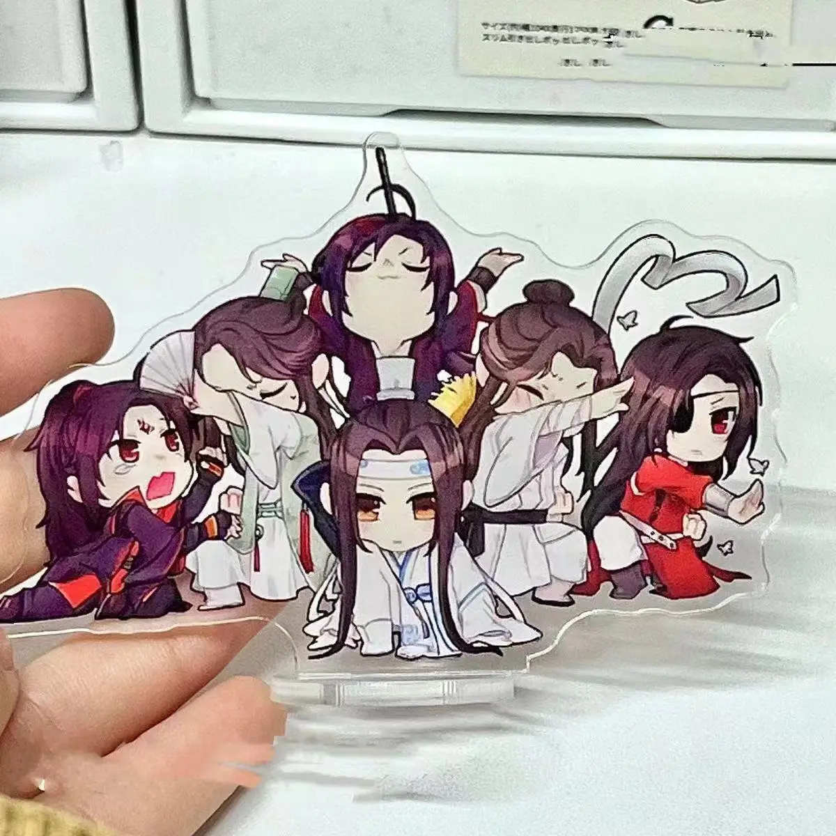 CCC FACTORY STORE Anime TianGuan Ci Fu Model Plate Keychain Desk Decor Heaven Official's Blessing Hua Cheng Acrylic Stand