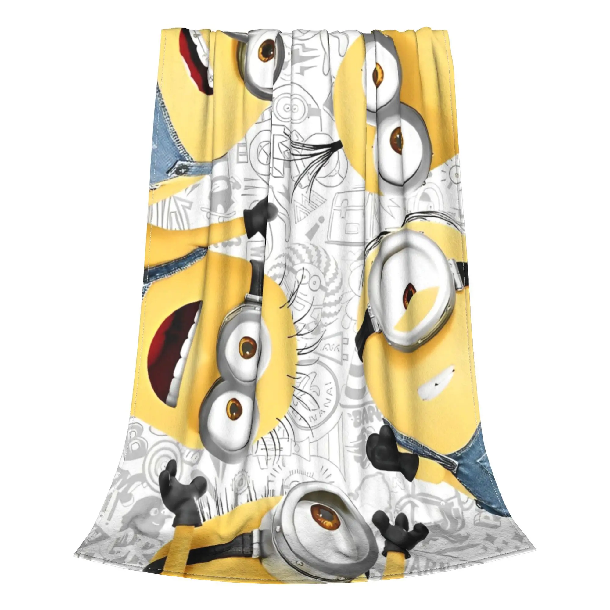 Minions 2 Strandlaken Friends Flannel Blankets Cartoon Awesome Throw Blankets for  Sofa Bedding Lounge 125*100cm Bedspread