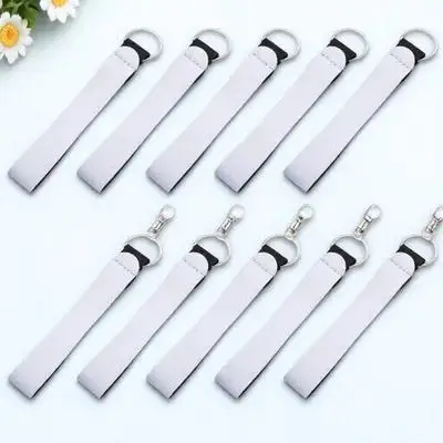 

10Pcs Sublimation Blank Wrist Lanyard DIY Customizable Key Chain Holder for Id Cards Camera USB Decorative Handmade Projects