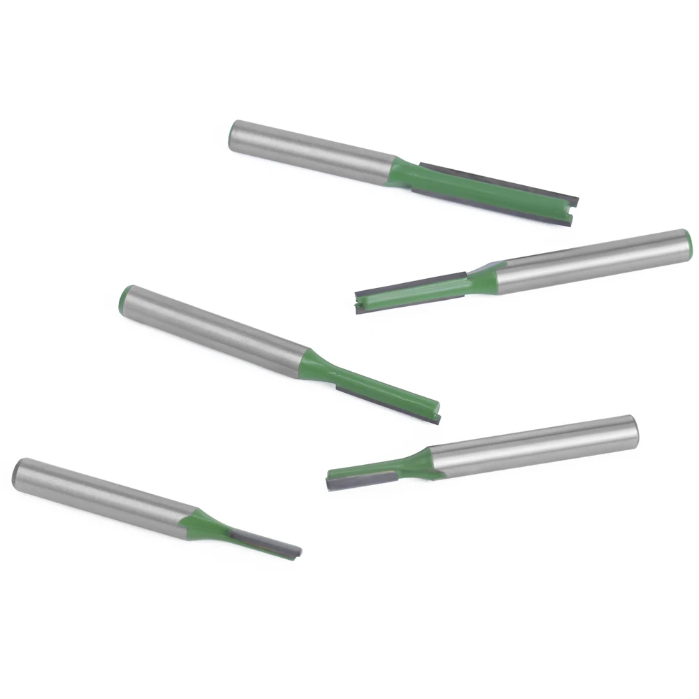 LAVIE 5 6mm Vít Đơn Thẳng Bit Đôi Sáo Dao Phay Gỗ Hợp Kim Vonfram Router Bit Đồ Gỗ dụng cụ MC06022