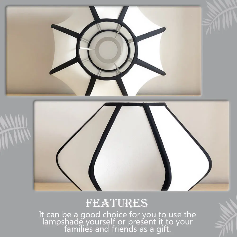

Lampshade Accessory Simple Cloth Table Lamp Cover Bedroom Home Decor Light Shade Retro Style Light Fixture Part