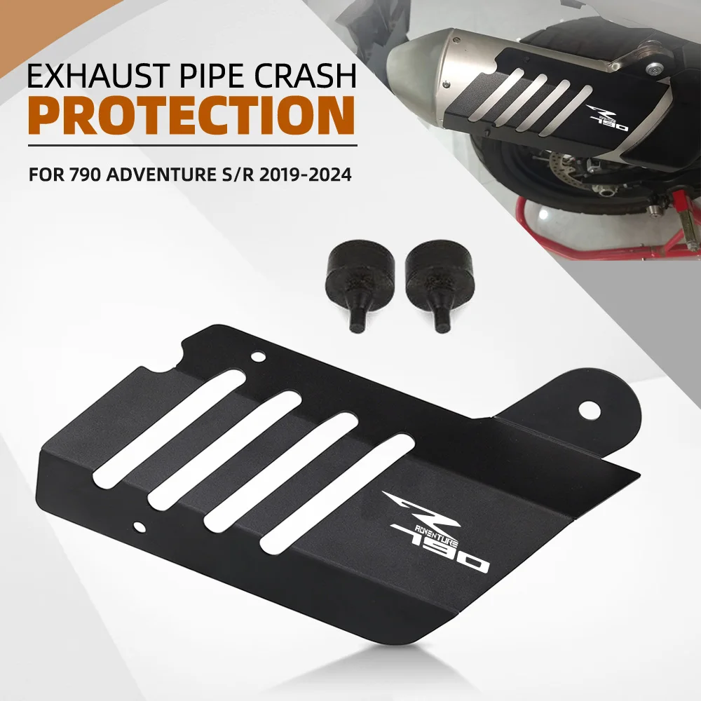 

For 790 Adventure S/R 2019 2020 2021 2022 2023 2024 Motorcycle Exhaust Heat Shield Muffler Protector Exhaust Pipe Crash Cover