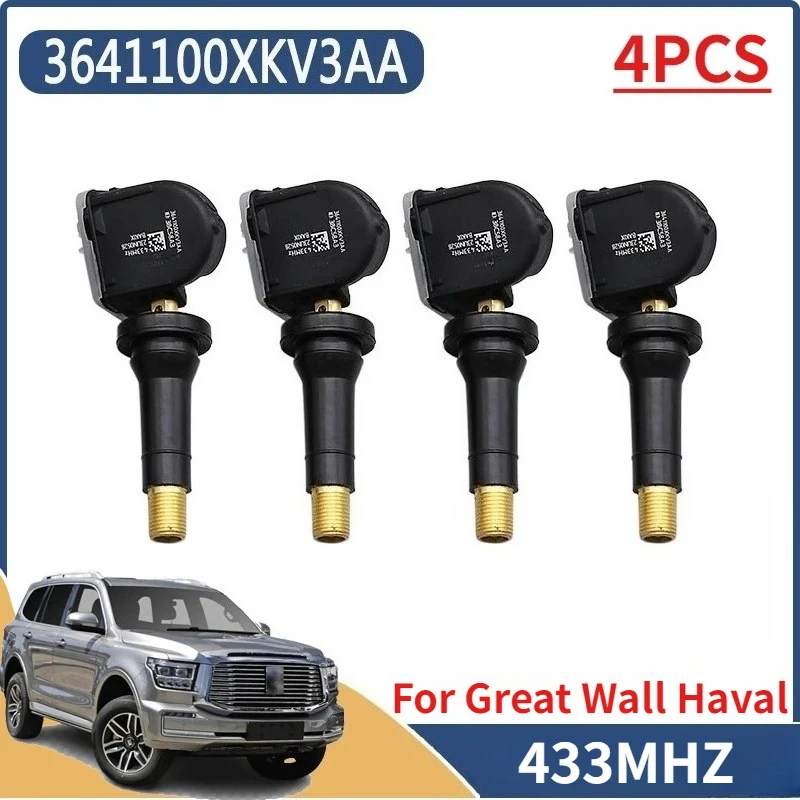 3641100XKV3AA TPMS For Great Wall HOVER H5 WINGLE 5 C30 Tank 330 300 500 WEY 07 Haval XY H6 H7 Mohave Tire Pressure Sensor 4PCS