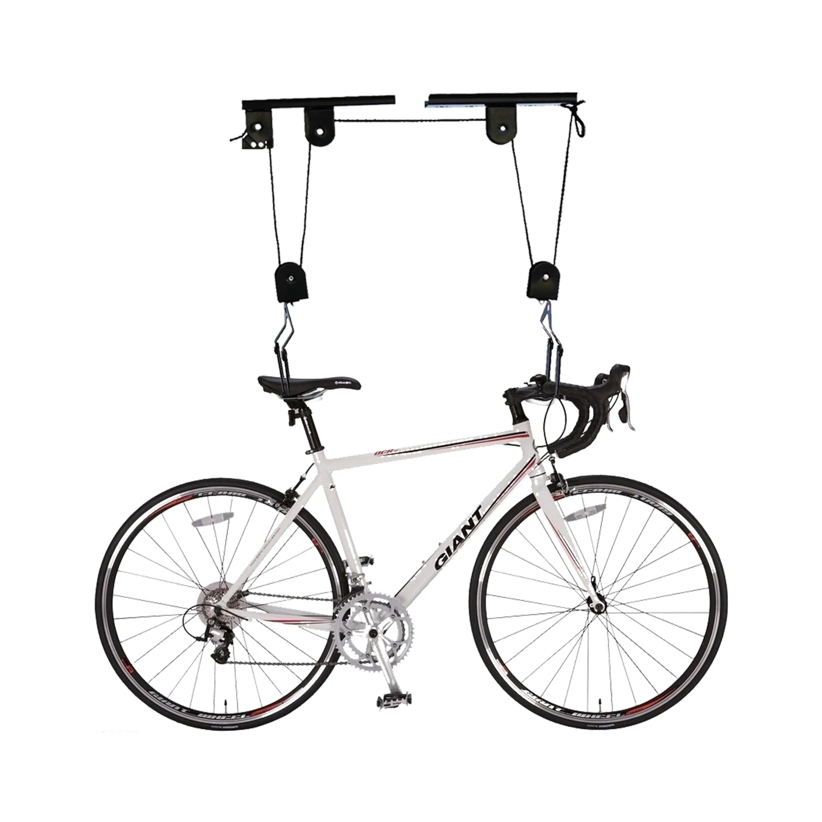 

Bike Hoist Stand Mountain Bike Wall Display Rack, Ceiling Mount Bike Hoist, Set of 2 Bike Hangers Pulley System