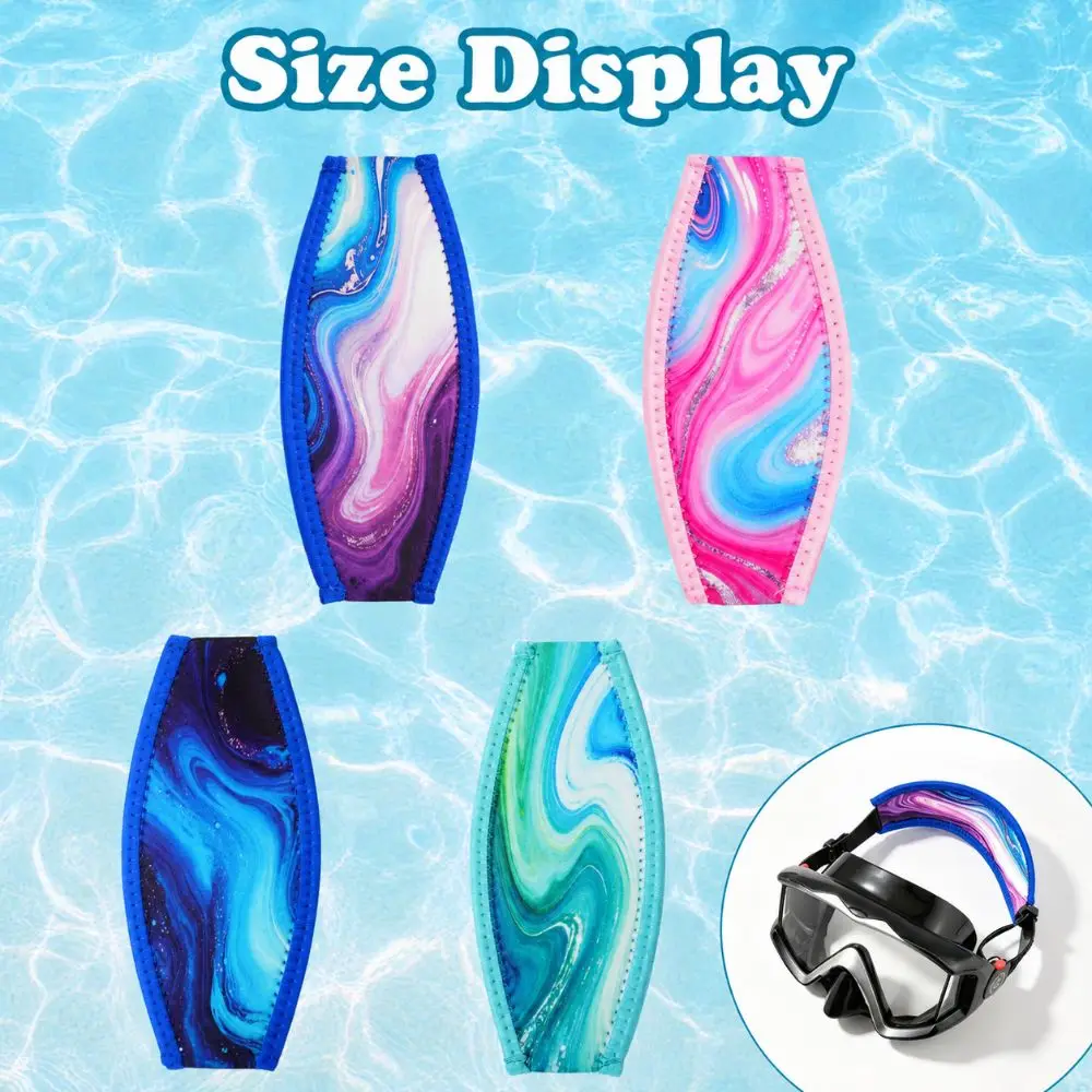 Comfortable Waterproof Diving Mask Strap Anti-Slip Neoprene Snorkel Mask Strap Cover Durable Hair Protector Wrap Water Sports