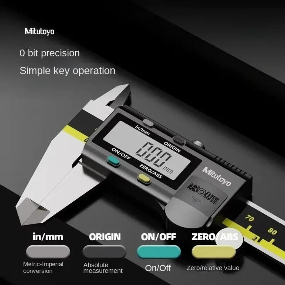 

2026 Mitutoyo 045J150 LCD Digital Vernier Caliper 300mm High Precision Stainless Steel Wear Resistant Measuring Tool 0.01mm