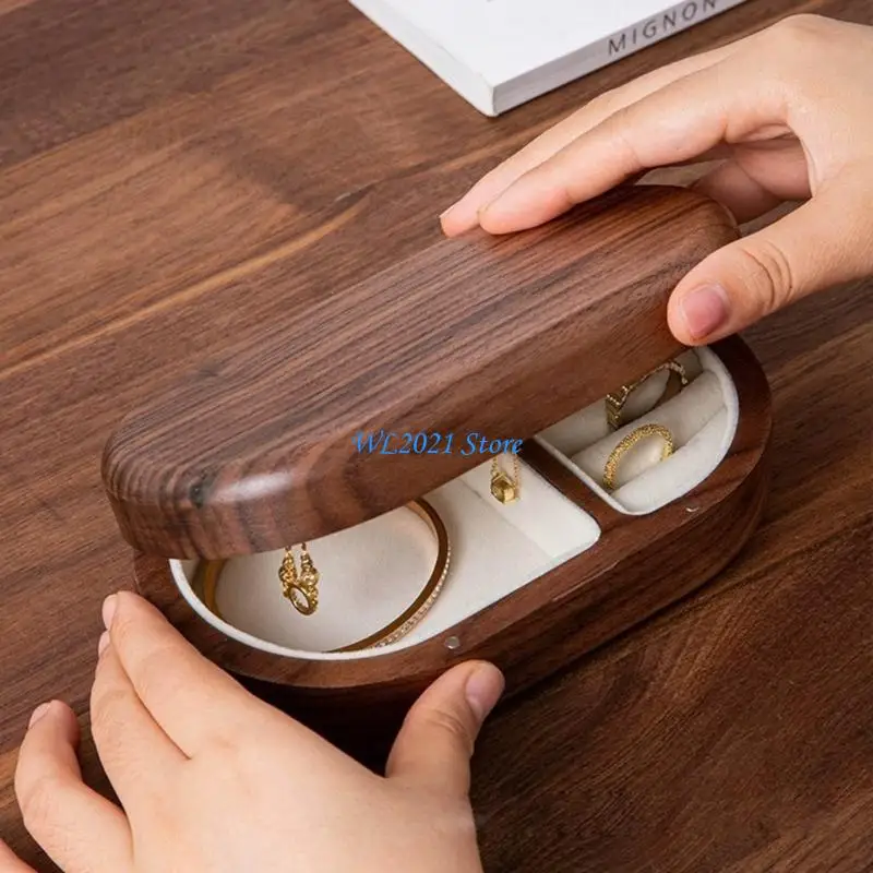 

G5GC Portable Jewelry Material Small Jewelry Box Gift for Women Girls