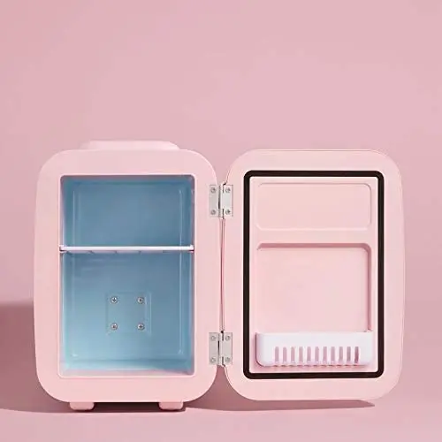 4L retro novelty cosmetic cooler and warmer mini fridge for beauty skin care make up fridge refrigerator small