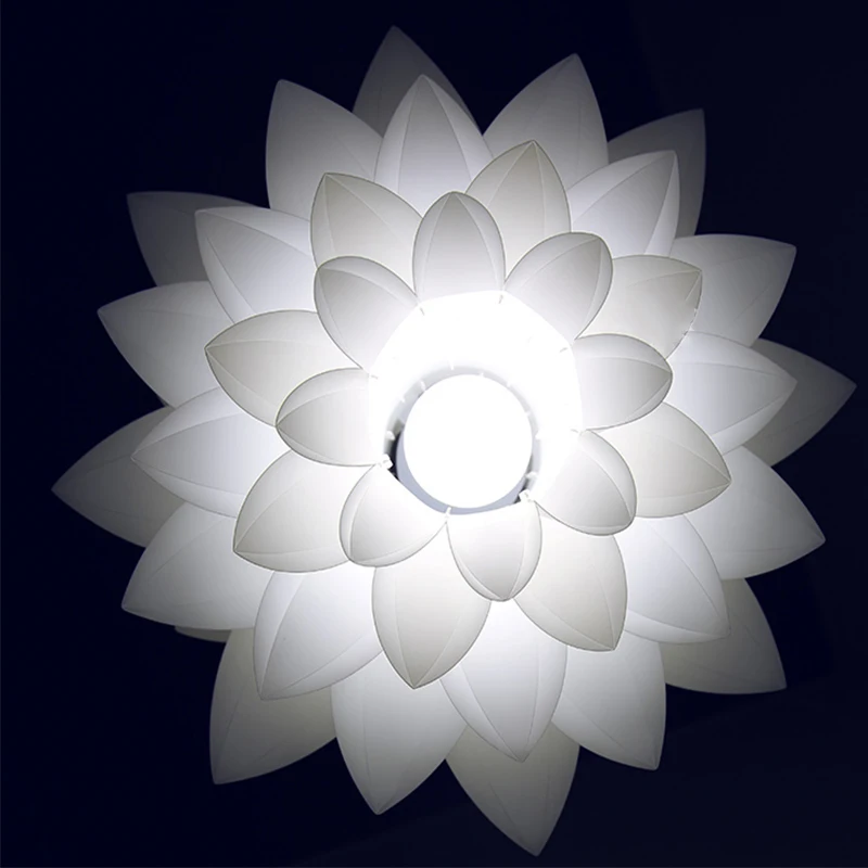 Lotus Led lampade a sospensione lampada a sospensione fai da te lampada da comodino moderna fiore lampada a sospensione nordica camera da letto soggiorno Cafe Bar Shop E27