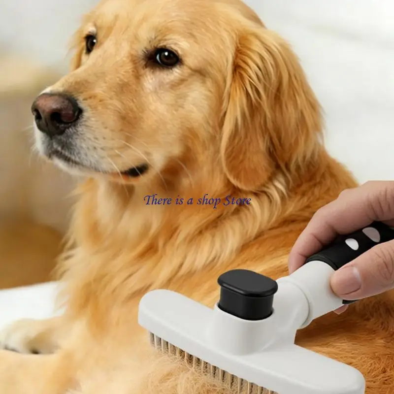 D0AD Gentle Pet Hair Brush Undercoat Rakes Deshedding Comb Cats Massage Grooming Tool Reduces Shedding Regular Use