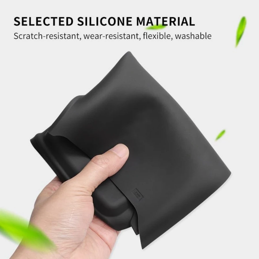 Silicone Wireless Charging Mat For Tesla Model Y Juniper 2025 2026 Model 3 Highland  Center Console Anti-Slip Protector Pad Wire image 5