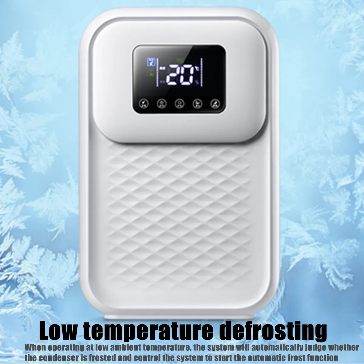 60W Household Electric Smart Dehumidifier Moisture Absorber Mute LCD Smart Timer Minus-Ion Anion Air Purifier Air Dryer for Home