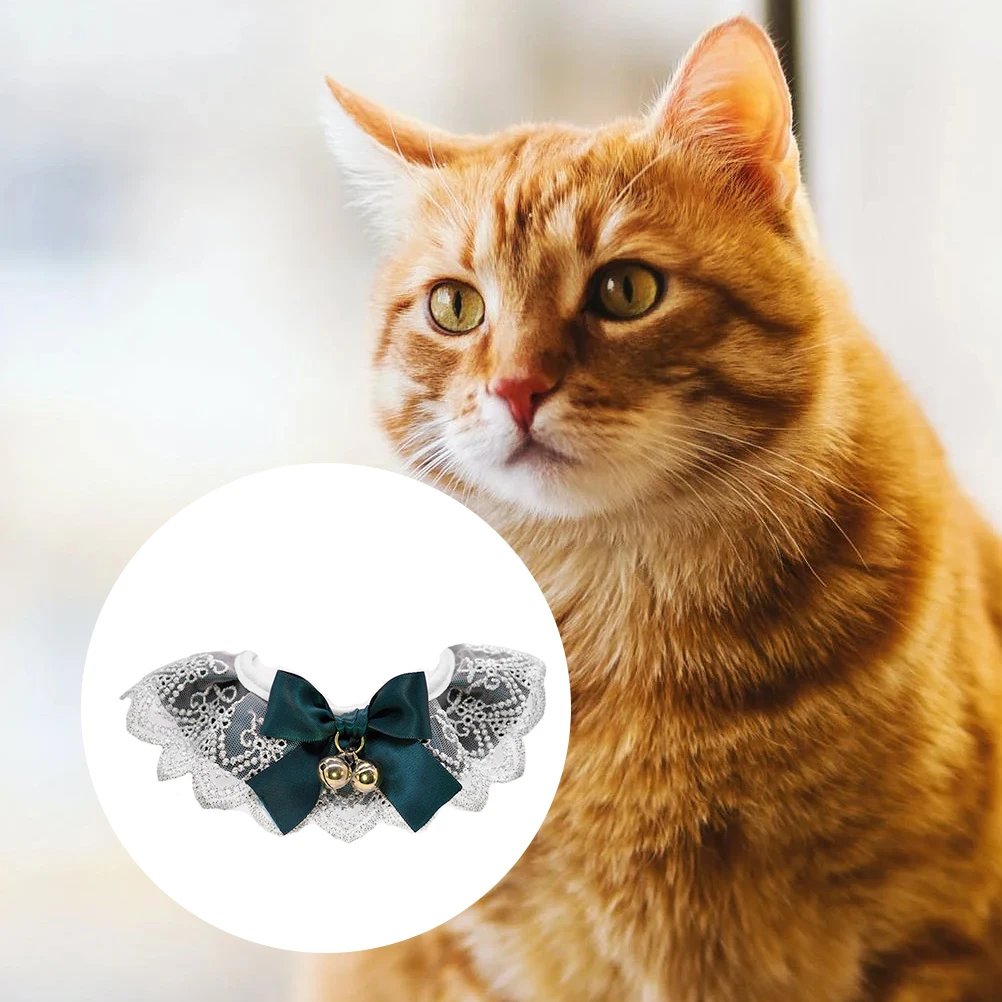 

Cute Pet Scarf Necklace Dog Cat Collar Puppy Lace Tie for Photo Shoot Decorative Kitten Costume Animal Neck Ornament