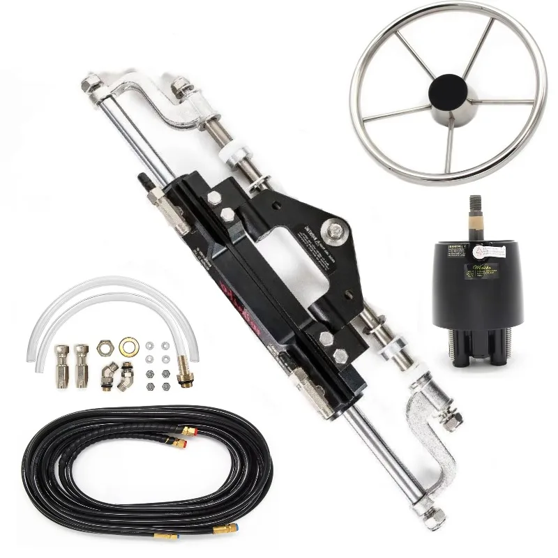 

300HP Marine hydraulic steering system including rudder pump cylinder 26 'nylon hose
