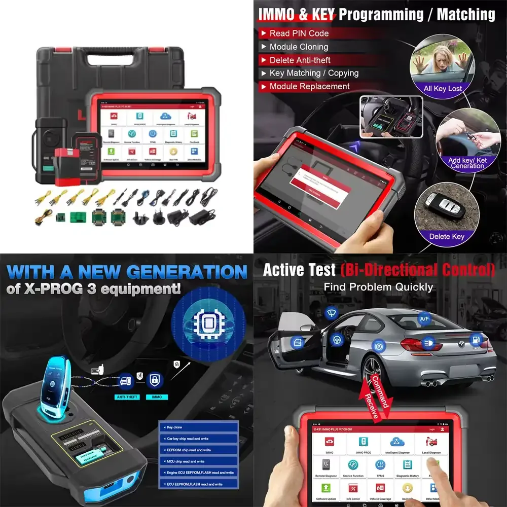 X431 IMMO PLUS X431 IMMO Elite Plus OBD2 Diagnostic Tool with X-PROG3 for Key Programming for Automotive Repair Shop
