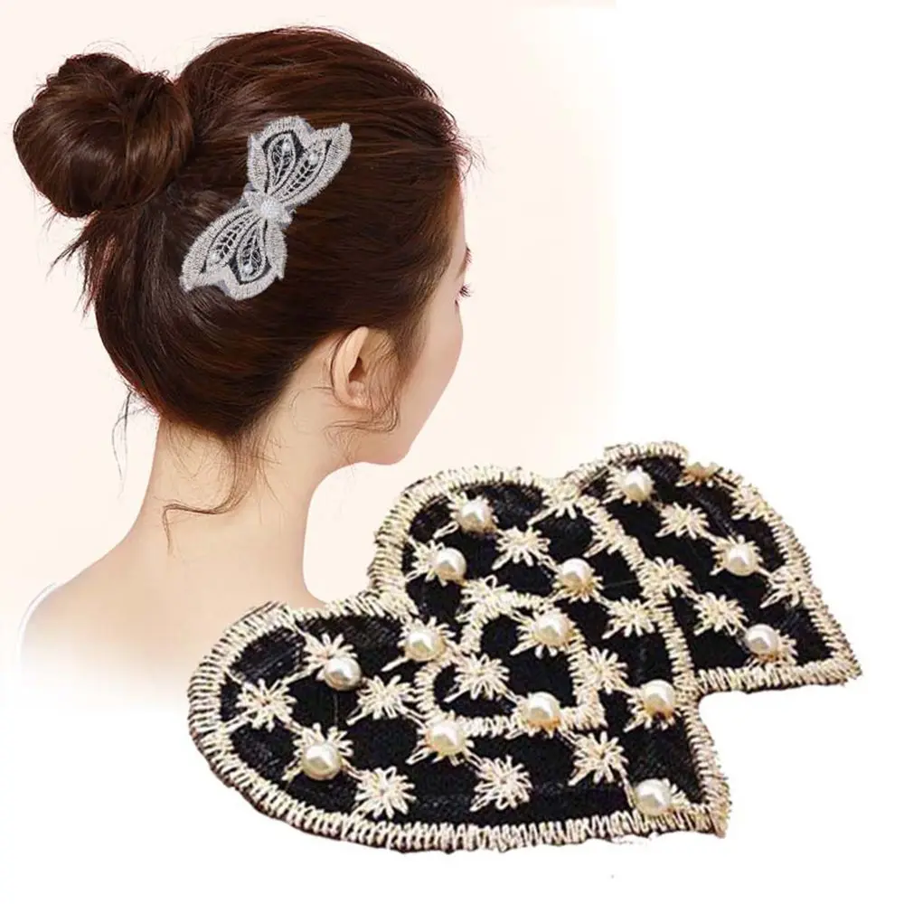 

Seamless Leaves Bangs Fixed Magic Paste Bow Lace Headwear Hair Accessories Bangs Paste Bangs Hair Clips