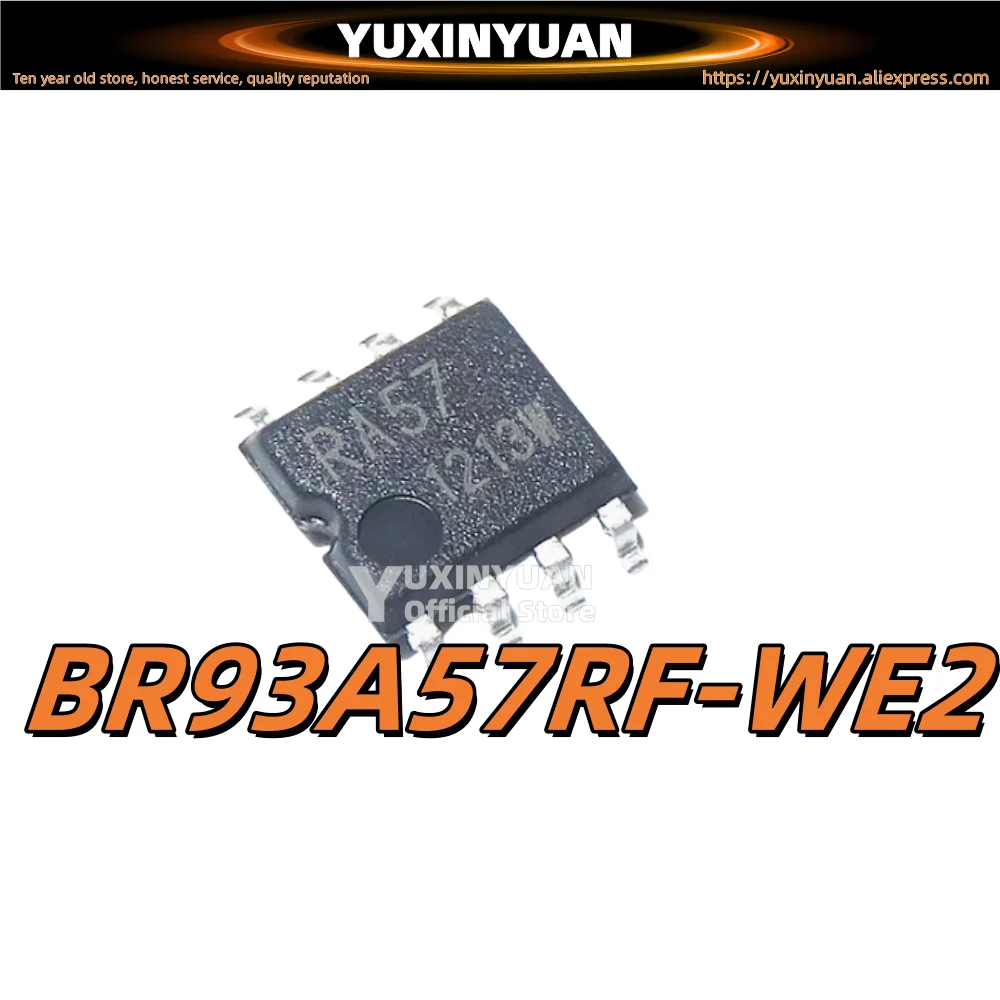 1PCS The automotive instrument meter adjustment memory chip BR93A57RF-WE2 SOP8 is brand new