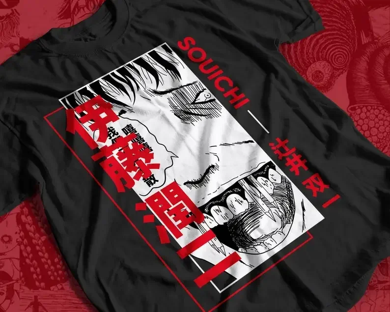 Souichi Anime T-shirt Unisex, Junji Ito Anime Manga Shirt