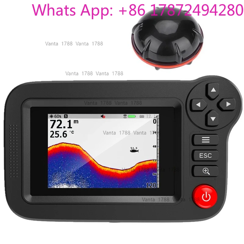 Fishing Lure Echo Sounder Portable 100M Sonar Sensor Wireless Depth Finder Alarma Pesca
