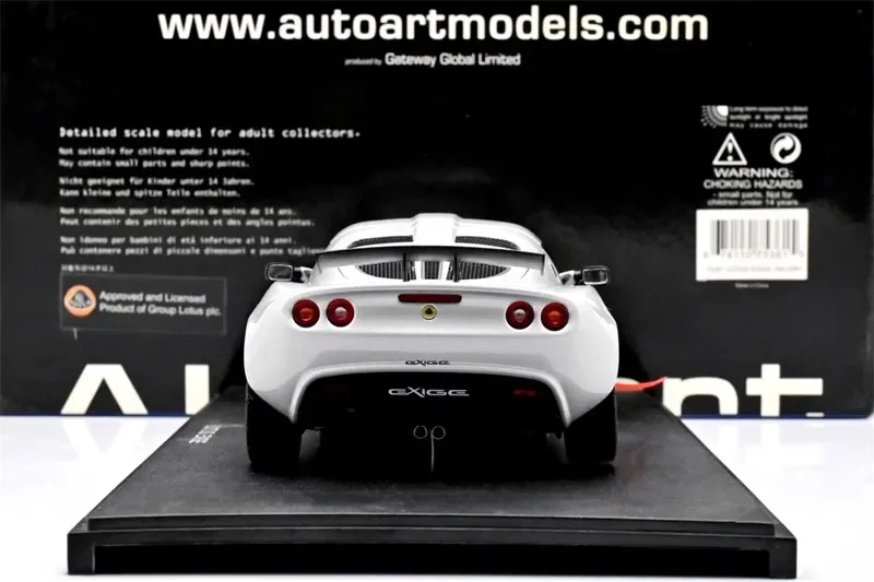 Autoart 1:18 EXIGE 시뮬레이션 한정판 모든 오픈 합금 금속 정적 자동차 모델 장난감 선물