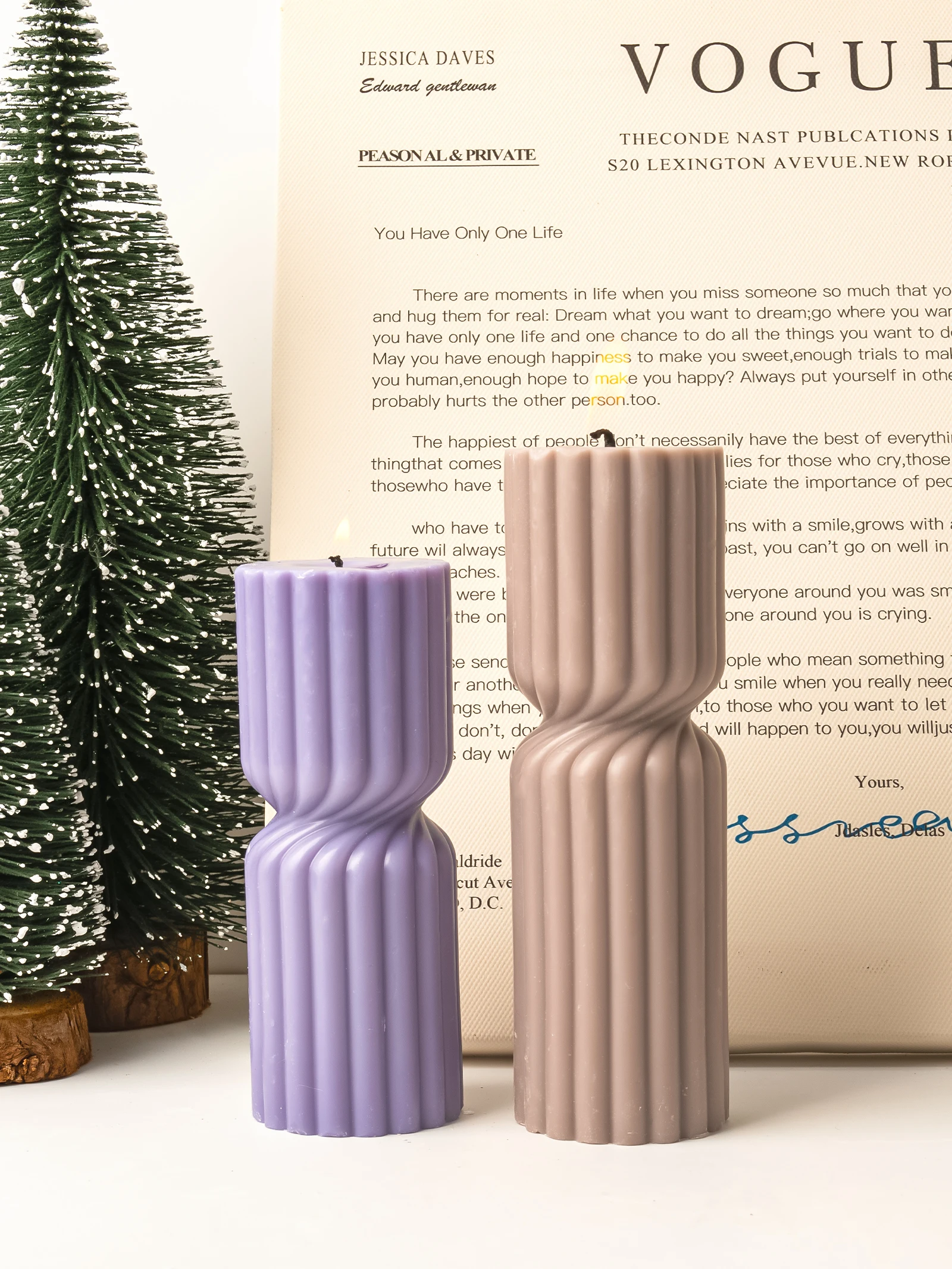 Ribbed Aesthetic Stripe Pillar Candle Silicone Mold Geometry Long Column Wax Mould DIY Large Handmade Soap Making Supplies Tools