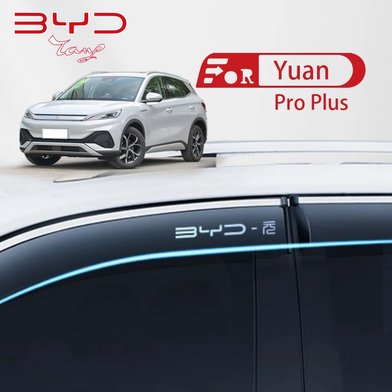 2015 16 17 18 19 20 21 2022 2023 3D For BYD Atto 3 YUAN PLUS PRO Sun Deflectors Guard Rain Guard Accessories Smoke Window Visor