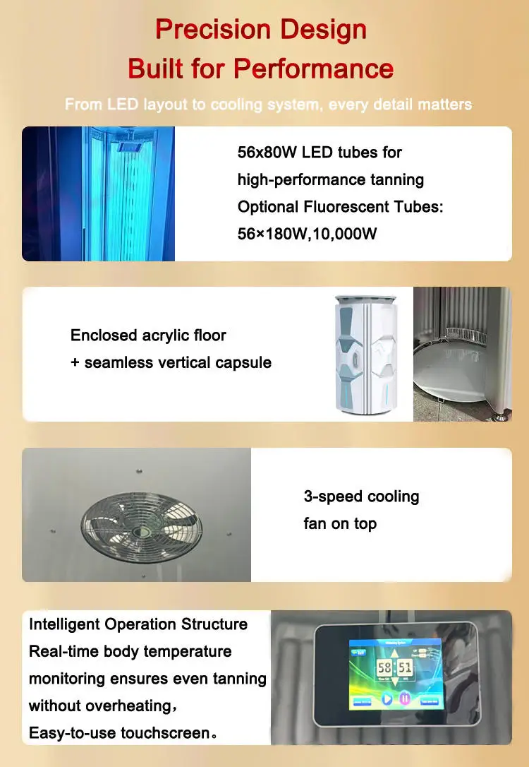 Gym standing / tabletop sunbathing beds indoor sunbathing machines for sale UV collagen sunbathing machines hair remove removal