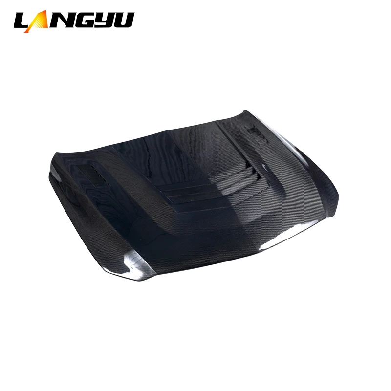LANGyu 2020+ Exterior Accessories CT5 Type-D Carbon Fiber Engine Hood for Cadillac CT5 Bonnet 4