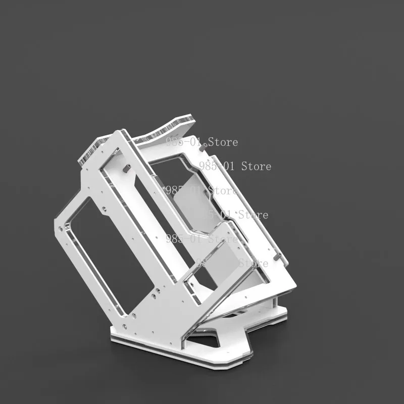 ITX Mini Open Frame Chassis DIY Home Rack Case Support SFX Power Supply