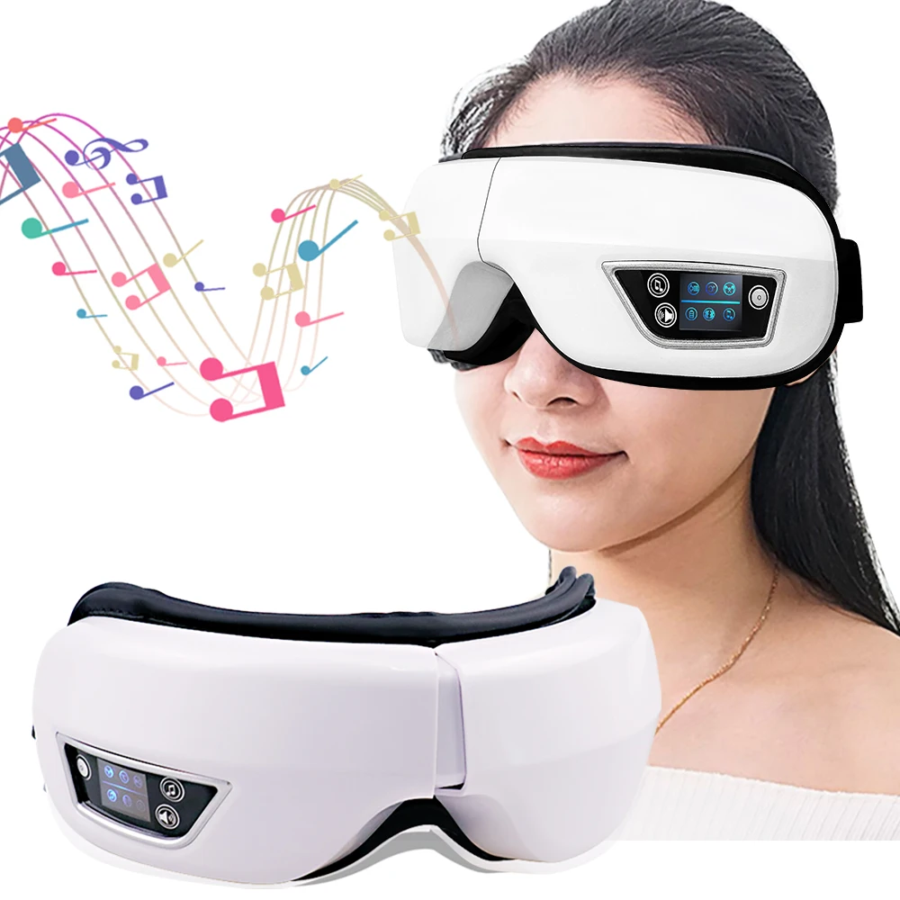 Eye Massager Folding Vibration Airbag Eye Mask Compress Eye Care Instrument Music Eye Massage Glasses Eye Relax Fatigue Device