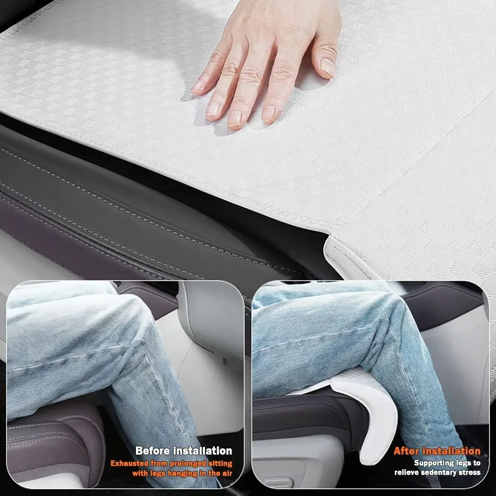 

Universal Car Seat Leg Support Pad Memory Foam Breathable Seat Extender Leg Cushion Easy Cleaning Comfort Seat Cushion