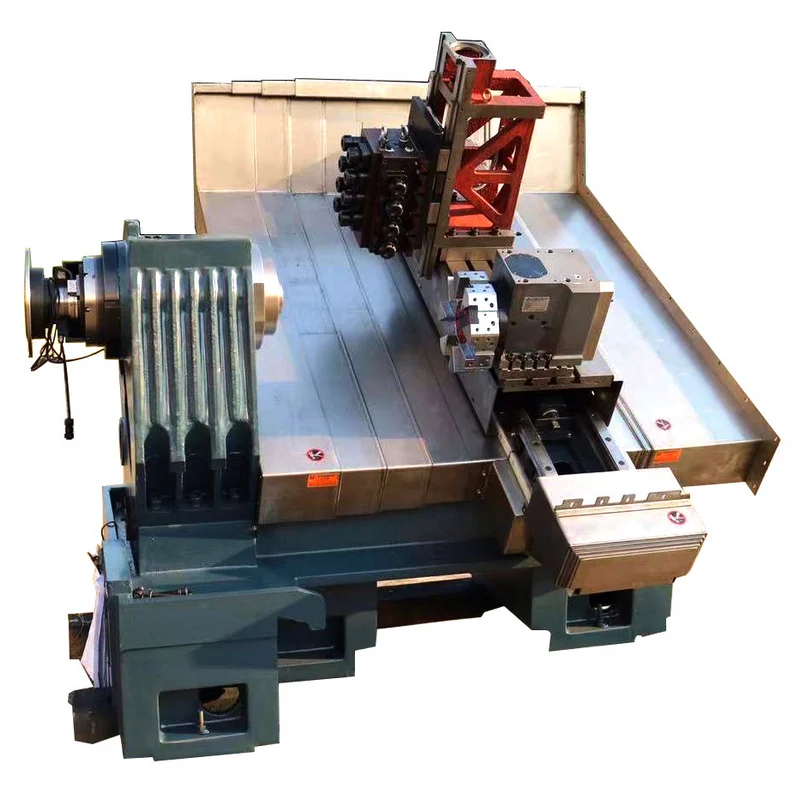 CNC Lathe  Machine Metal Industry Multi-Function A2-5 Spindle 170mm Tools FC-51 Slant Bed Turning Center