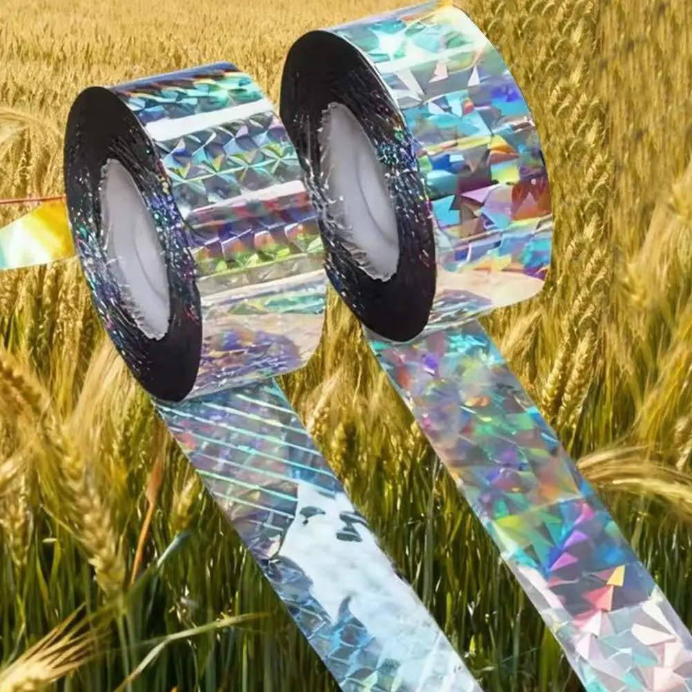 Dual-Sided Reflective Bird Scare Tape For Orchard Farm - Flash Deterrent Ribbon, Bird Repeller Outdoor Garden Accessories