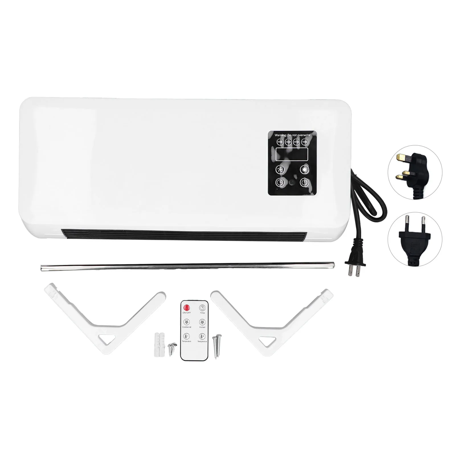 سخان مكيف محمول مثبت على الحائط يعمل باللمس سخان مكيف مثبت على الحائط صديق للبيئة قابل للتعديل لتوفير الطاقة للمكتب