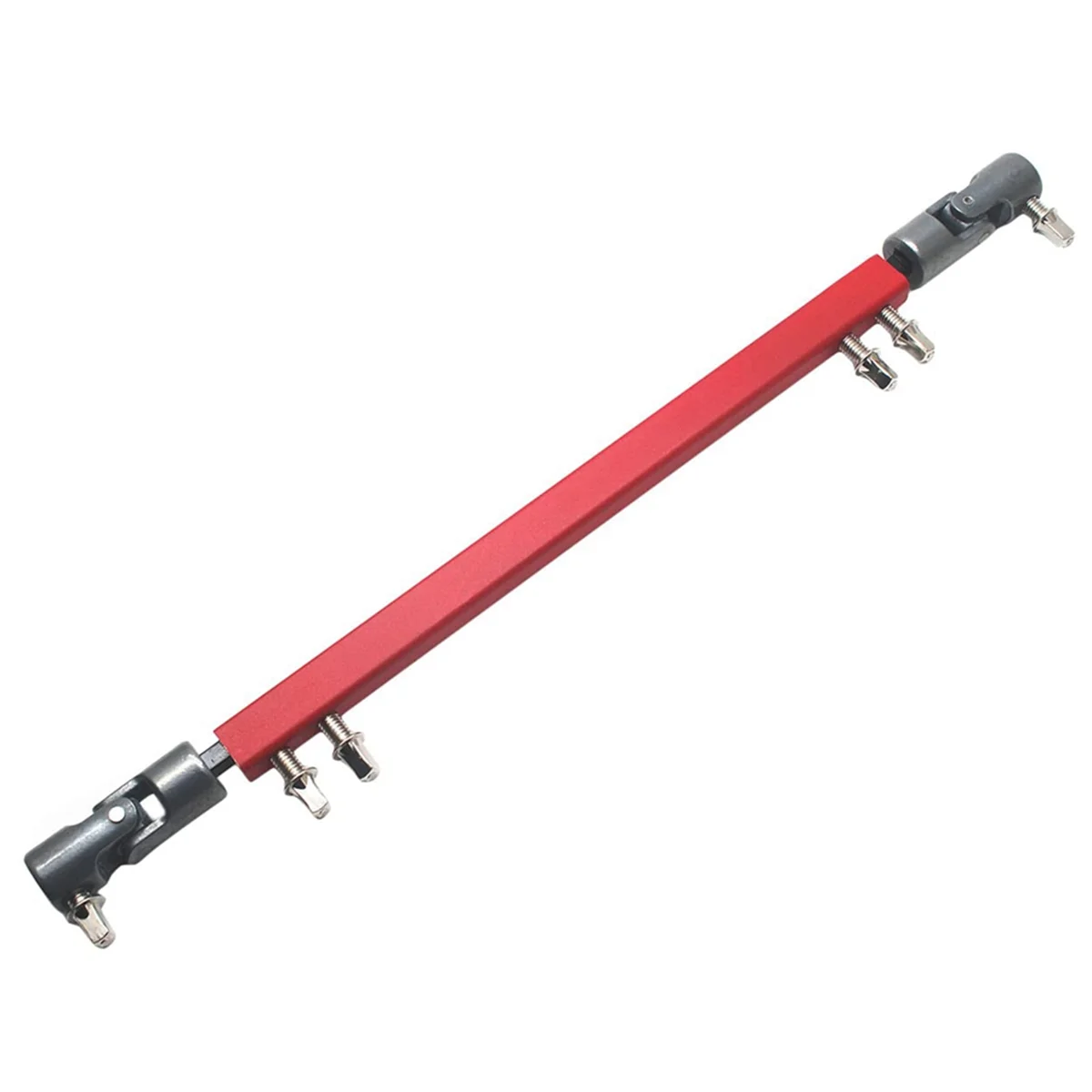 

Double Kick Drum Pedal Drive Shaft Steel Bass Drum Pedal Linkage Connector Arm ,Red-ABJQ