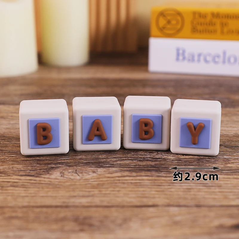 BABY-Würfel, Kuchendeckel, 3D-Buchstaben, Baby-Blöcke für Kinder, 1. Geburtstag, Bären-Thema, Kuchendekoration, Babyparty, Partyzubehör – Detail 13