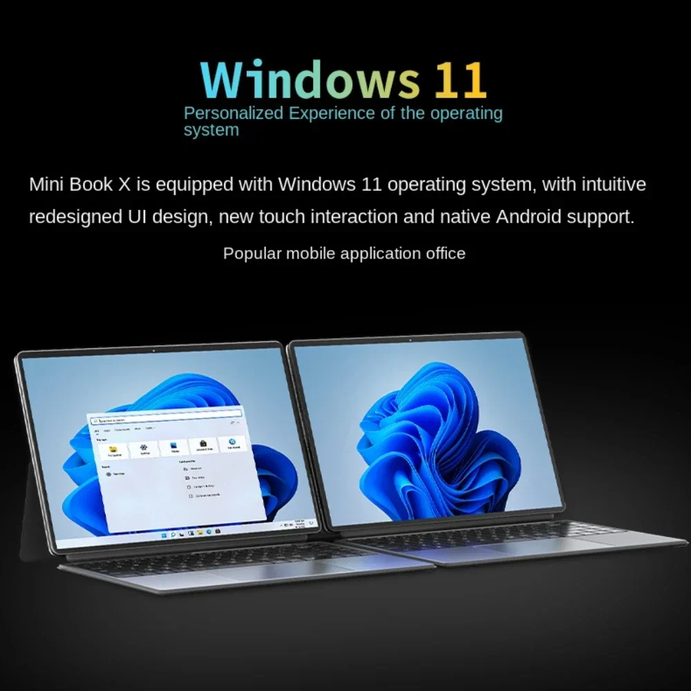 كمبيوتر محمول للألعاب مزود بشاشة تعمل باللمس ، 2 في 1 ، دفاتر ملاحظات مكتبية ، لوحة نتبووك ، 14.1 بوصة ، إنتل N100 ، 16 جيجابايت ، DDR5 ، 1 تيرا بايت ، PD ، شحن سريع